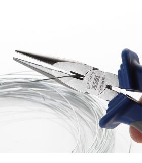 PINCE MÂCHOIRES SEMI-RONDES AVEC COUPE 160 MM