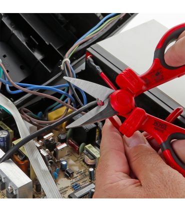 CISEAUX D’ÉLECTRICIEN ISOLÉS VDE 165 MM