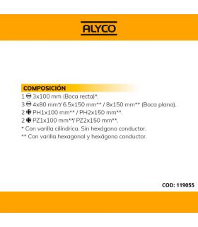 SET DE 8 TOURNEVIS AVEC BOÎTE EN CARTON