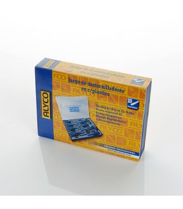 SET DE 10 TOURNEVIS BOÎTIER EN PLASTIQUE