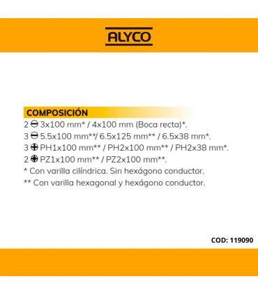 SET DE 10 TOURNEVIS BOÎTIER EN PLASTIQUE