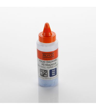 SET DE 3 PCES CORDEAU TRACEUR, BIDON DE POUDRE ET MINI NIVEAU ALYCO ORANGE