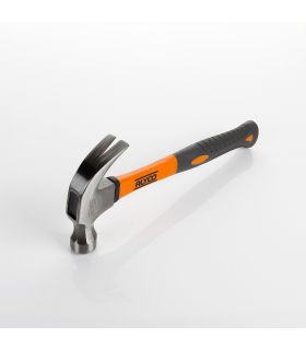 MARTEAU ARRACHE-CLOU COURBÉ AMÉRICAIN 560 G. MANCHE EN FIBRE DE VERRE ALYCO ORANGE