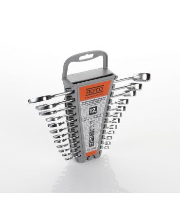 SET DE CLÉS MIXTES 12 PCES ALYCO ORANGE