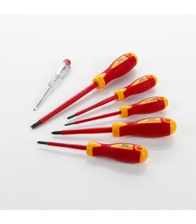 SET DE 6 TOURNEVIS ISOLÉS VDE DANS BOÎTE EN CARTON ALYCO ORANGE