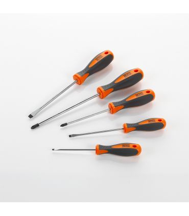 SET DE 5 TOURNEVIS DANS BOÎTE EN CARTON ALYCO ORANGE