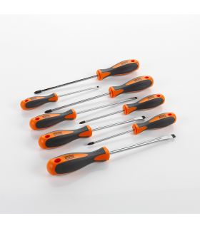 SET DE 8 TOURNEVIS DANS BOÎTE EN CARTON ALYCO ORANGE