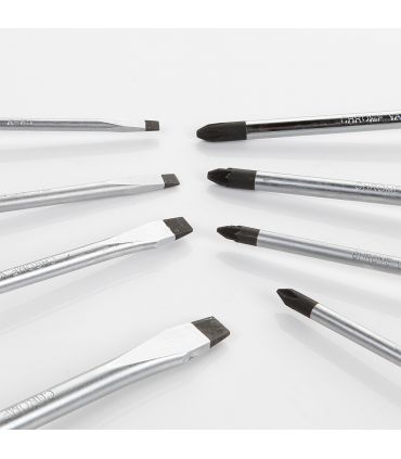 SET DE 8 TOURNEVIS DANS BOÎTE EN CARTON ALYCO ORANGE