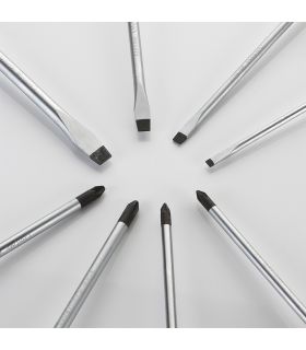 SET DE 8 TOURNEVIS DANS BOÎTE EN CARTON ALYCO ORANGE