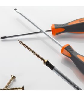 SET DE 8 TOURNEVIS DANS BOÎTE EN CARTON ALYCO ORANGE