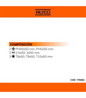 SET DE 7 TOURNEVIS PRÉCISION ALYCO ORANGE