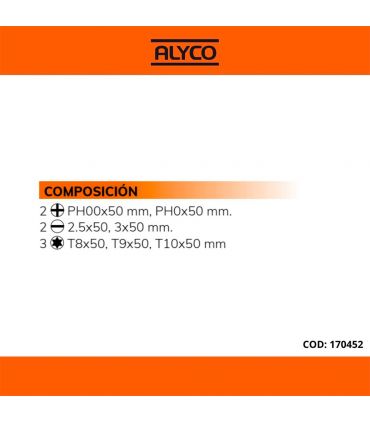 SET DE 7 TOURNEVIS PRÉCISION ALYCO ORANGE