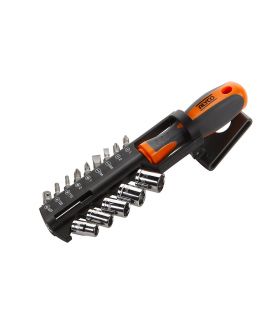 SET 15PCS ADAPTATEUR+DOUILLES+EMBOUTS ALYCO ORANGE