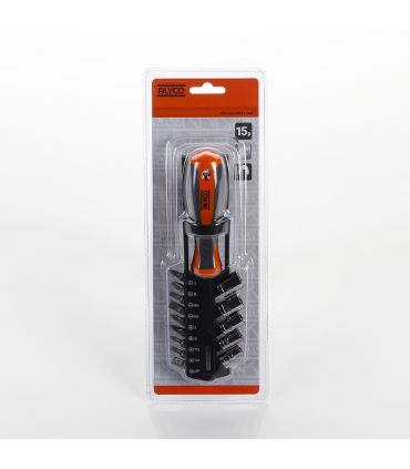 SET 15PCS ADAPTATEUR+DOUILLES+EMBOUTS ALYCO ORANGE