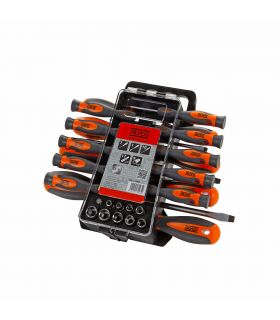 SET MIXTE 44 PCES ALYCO ORANGE TOURNEVIS