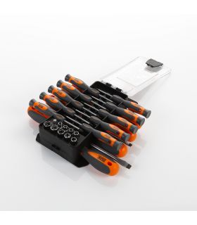 SET MIXTE 44 PCES ALYCO ORANGE TOURNEVIS