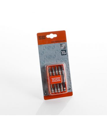 SET 10 PCS EMBOUTS DE 1/4" DANS BOÎTIER EN PLASTIQUE ALYCO ORANGE