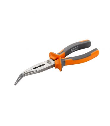 PINCE À MÂCHOIRES SEMI-RONDES INCURVÉES AVEC TRANCHANT 200 MM ALYCO ORANGE