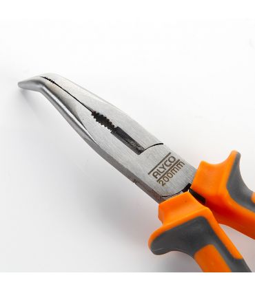 PINCE À MÂCHOIRES SEMI-RONDES INCURVÉES AVEC TRANCHANT 200 MM ALYCO ORANGE