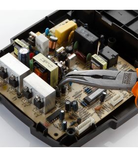 PINCE À MÂCHOIRES SEMI-RONDES INCURVÉES AVEC TRANCHANT 200 MM ALYCO ORANGE