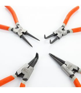 SET 4 PINCES SEEGER ALYCO ORANGE 180 MM BLISTER