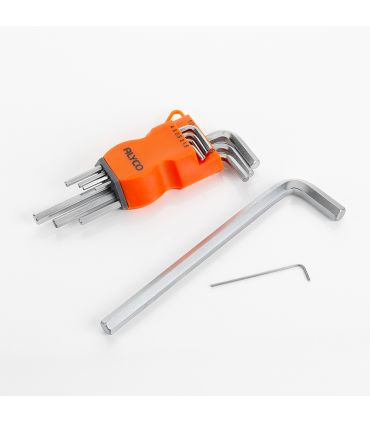 SET 9 CLÉS ALLEN ALYCO ORANGE SUPPORT PLASTIQUE