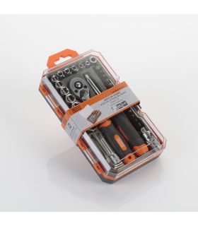 SET DE CLÉS À DOUILLES ET ACCESSOIRES 1/4" 35 PCS ALYCO ORANGE