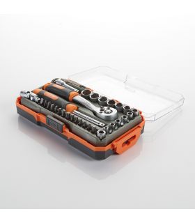 SET DE CLÉS À DOUILLES ET ACCESSOIRES 1/4" 35 PCS ALYCO ORANGE