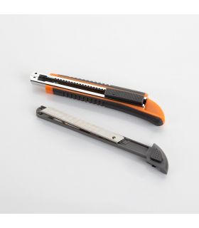 CUTTER FRAGMENTABLE 9 MM AVEC GUIDE MÉTALLIQUE ALYCO-ALYCO ORANGE