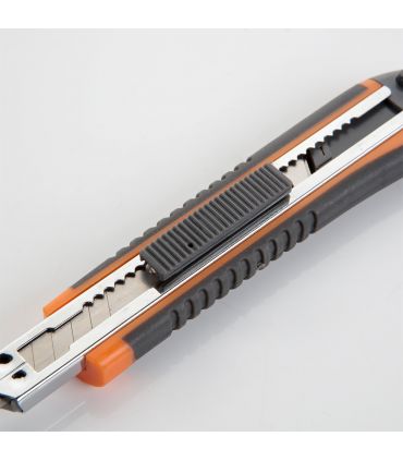 CUTTER FRAGMENTABLE 9 MM AVEC GUIDE MÉTALLIQUE ALYCO-ALYCO ORANGE