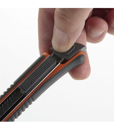 CUTTER FRAGMENTABLE 9 MM AVEC GUIDE MÉTALLIQUE ALYCO-ALYCO ORANGE