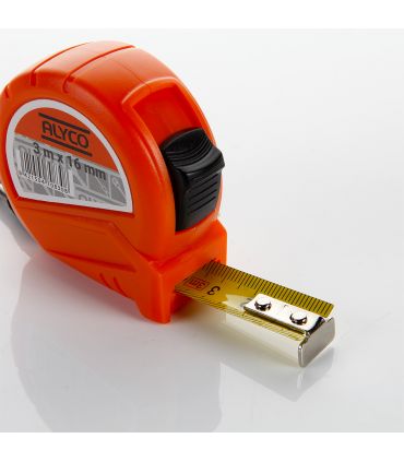 FLEXOMÈTRE À RUBAN MÉTALLIQUE 3 M. ALYCO ORANGE