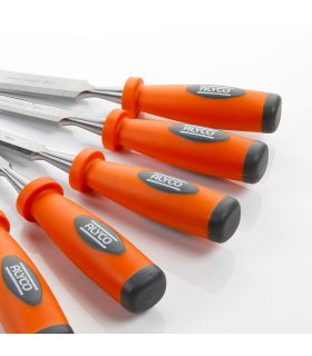 SET DE 5 BURINS MANCHE COMPOSITE SOUS BLISTER ALYCO ORANGE