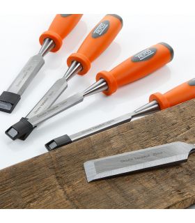 SET DE 5 BURINS MANCHE COMPOSITE SOUS BLISTER ALYCO ORANGE
