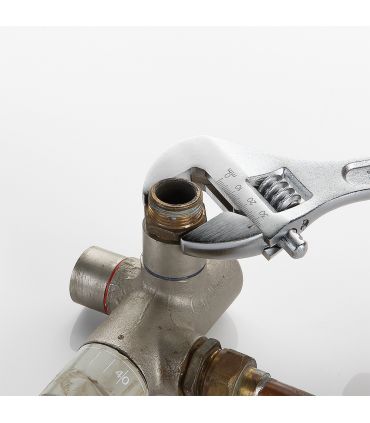 Clé Réglable à Molette Centrale 300 mm Alyco Orange 172253