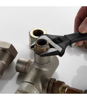 CLÉ RÉGLABLE AVEC OUVERTURE ÉLARGIE 200 MM ALYCO