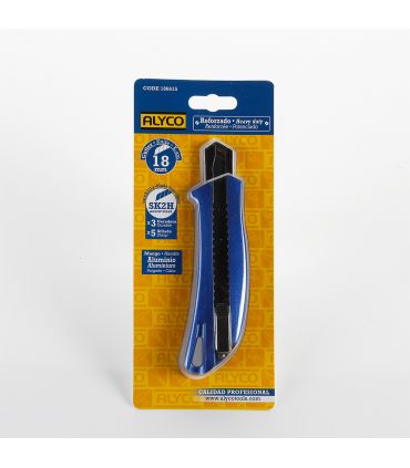 CUTTER RENFORCÉ LAME 18 MM SK2H CORPS ALUMINIUM ALYCO