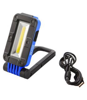 LAMPE DE POCHE RECHARGEABLE BIFOCALE PLIABLE 3W COB IP54 ALYCO