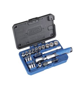 SET DE DOUILLES 1/4" 29 PIÈCES