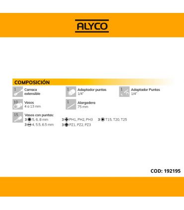 SET DE DOUILLES 1/4" 29 PIÈCES