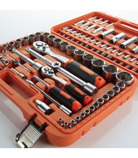 SET DE CLÉS ET ACCESSOIRES 94 PCS DE 1/2" - 1/4" ALYCO ORANGE
