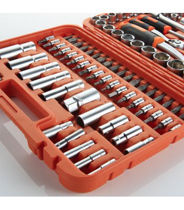 SET DE CLÉS ET ACCESSOIRES 94 PCS DE 1/2" - 1/4" ALYCO ORANGE