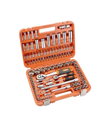 SET DE CLÉS ET ACCESSOIRES 110 PCS DE 1/2" - 1/4" ALYCO ORANGE