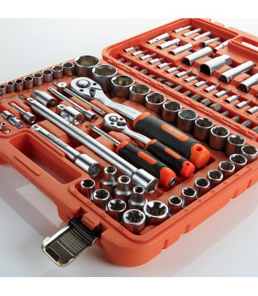 SET DE CLÉS ET ACCESSOIRES 110 PCS DE 1/2" - 1/4" ALYCO ORANGE