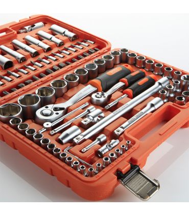 SET DE CLÉS ET ACCESSOIRES 110 PCS DE 1/2" - 1/4" ALYCO ORANGE