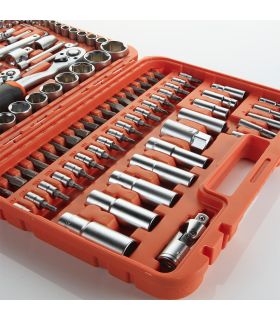 SET DE CLÉS ET ACCESSOIRES 110 PCS DE 1/2" - 1/4" ALYCO ORANGE