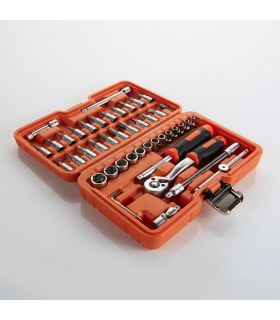 SET DE CLÉS À DOUILLE ET ACCESSOIRES DE 1/4" 46 PIÈCES ALYCO ORANGE