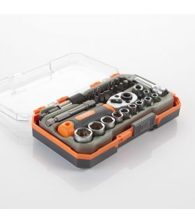 SET DE DOUILLES ET ACCESSOIRES 31 PCS 1/4" ALYCO ORANGE