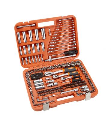 SET DE CLÉS ET ACCESSOIRES 219 PCS DE 1/2\" - 1/4\" - 3/8\" ALYCO ORANGE