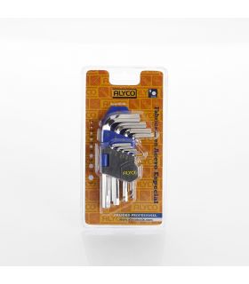 SET DE 9 CLÉS ALLEN AVEC SUPPORT PLASTIQUE 1,5-10 MM